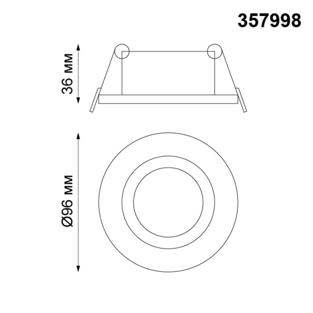 357998 SPOT NT19 460 белый Встраиваемый поворотный светильник IP20 LED 3000К 10W 85-265V STERN