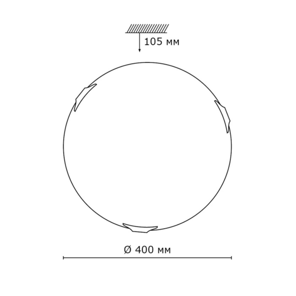 262 GLASSI SN 106 Светильник стекло/белое E27 2*100Вт D400 QUADRO WHITE