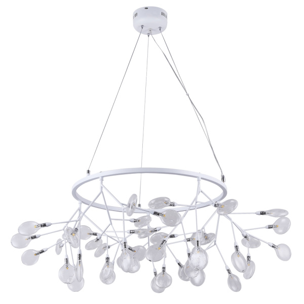 Подвесная люстра CRYSTAL LUX EVITA SP45 D WHITE/TRANSPARENT