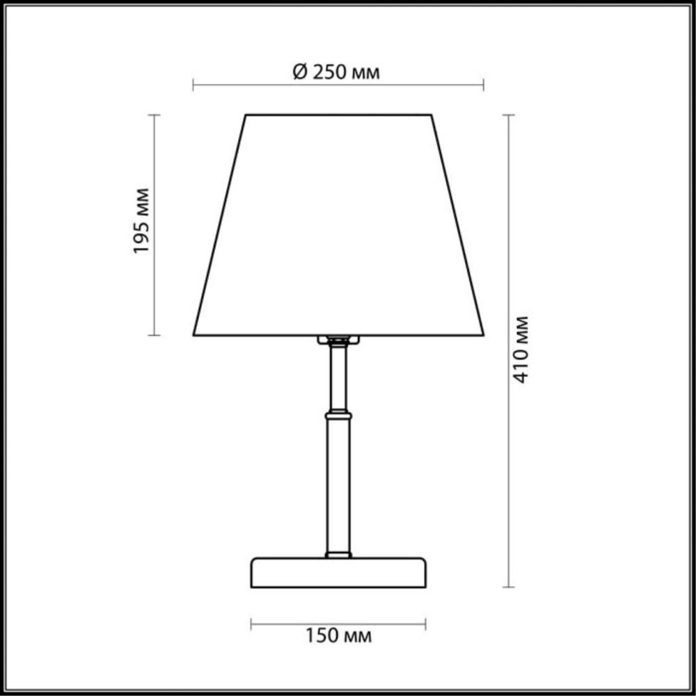 2998/1T COMFI LN16 077 бронзовый Настольная лампа E14 40W 220V PLACIDA